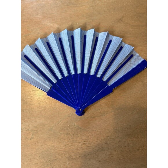 US Open Tennis 2025 Hand Fan NEW American Express Merch Light / Dark Blue 9" - Picture 6 of 6